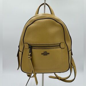 EUC Coach Andi Convertible Backpack with Structured Design. Metallic Hardware.